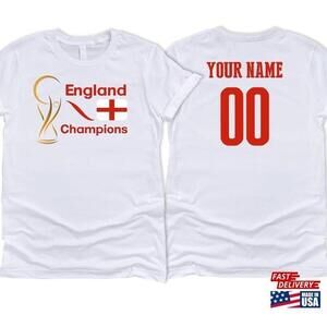 England National Country Team Sport Soccer Tshirt 2 Sided
